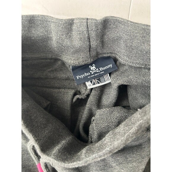 Psycho Bunny Kids Jogger Sweat Pants Bunny Skull Logo Size XS 5/6 Kids Grey - Picture 3 of 10